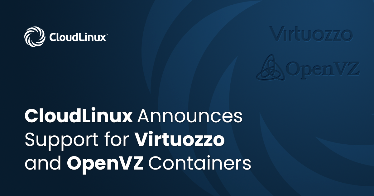 Support for Virtuozzo and OpenVZ Containers-1